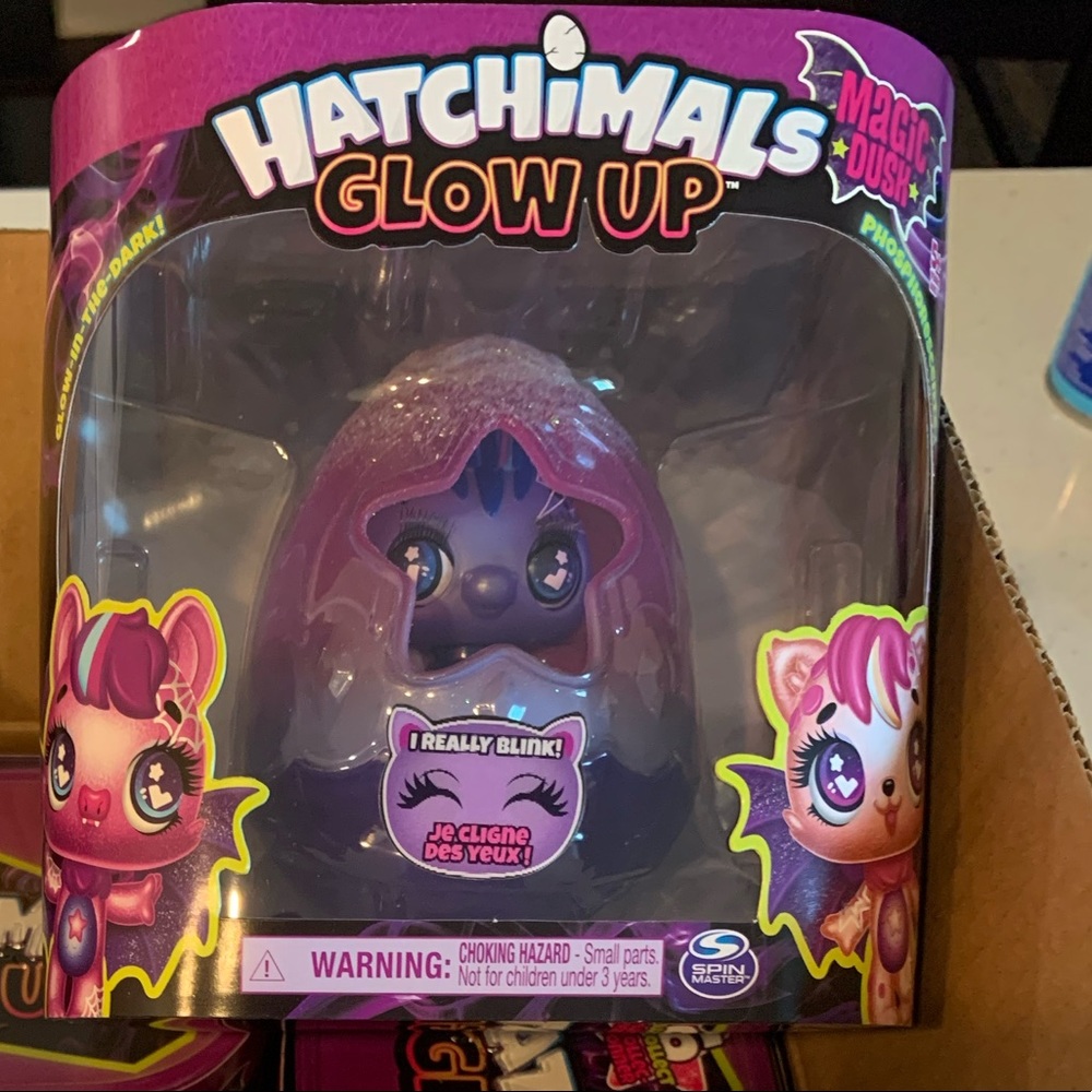 Hatchimals, Glow up, 3-inch Magic Dusk Collectible